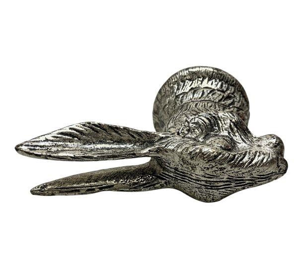 Vintage Style Metal Wild Hare Wine Stopper with Reusable Cork