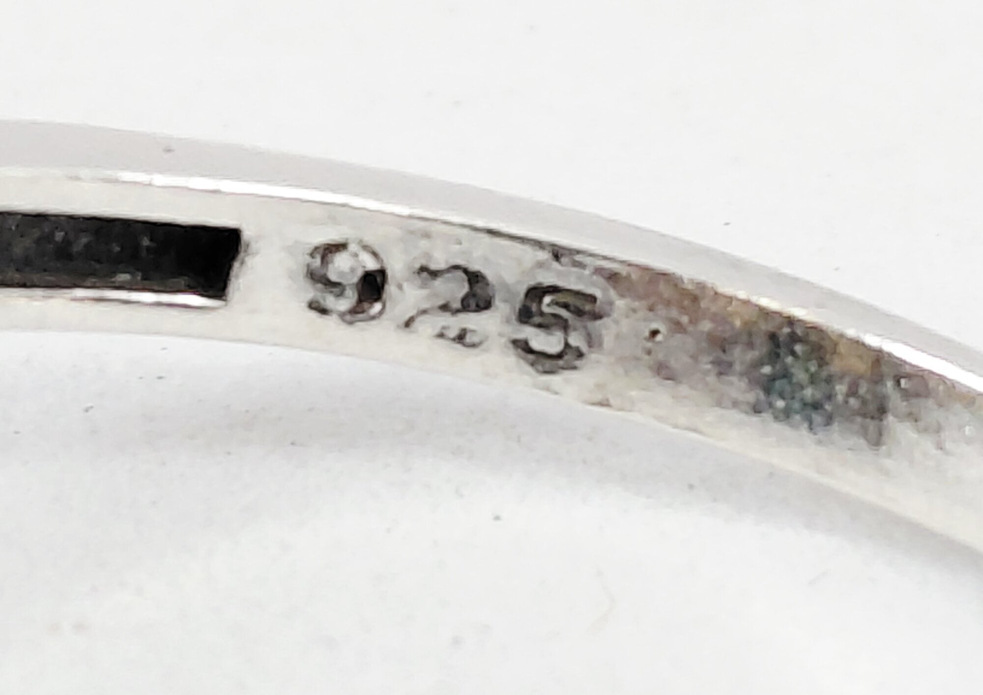 925 Silver Chrysoprase & Mystic CZ Reversible Cocktail Ring Size 7.5 (Missing 1 stone)