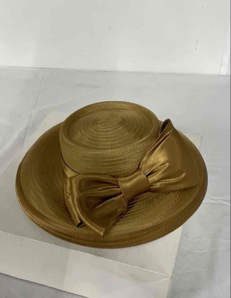 Giovannio New York Gold Bow Hat - Size OS