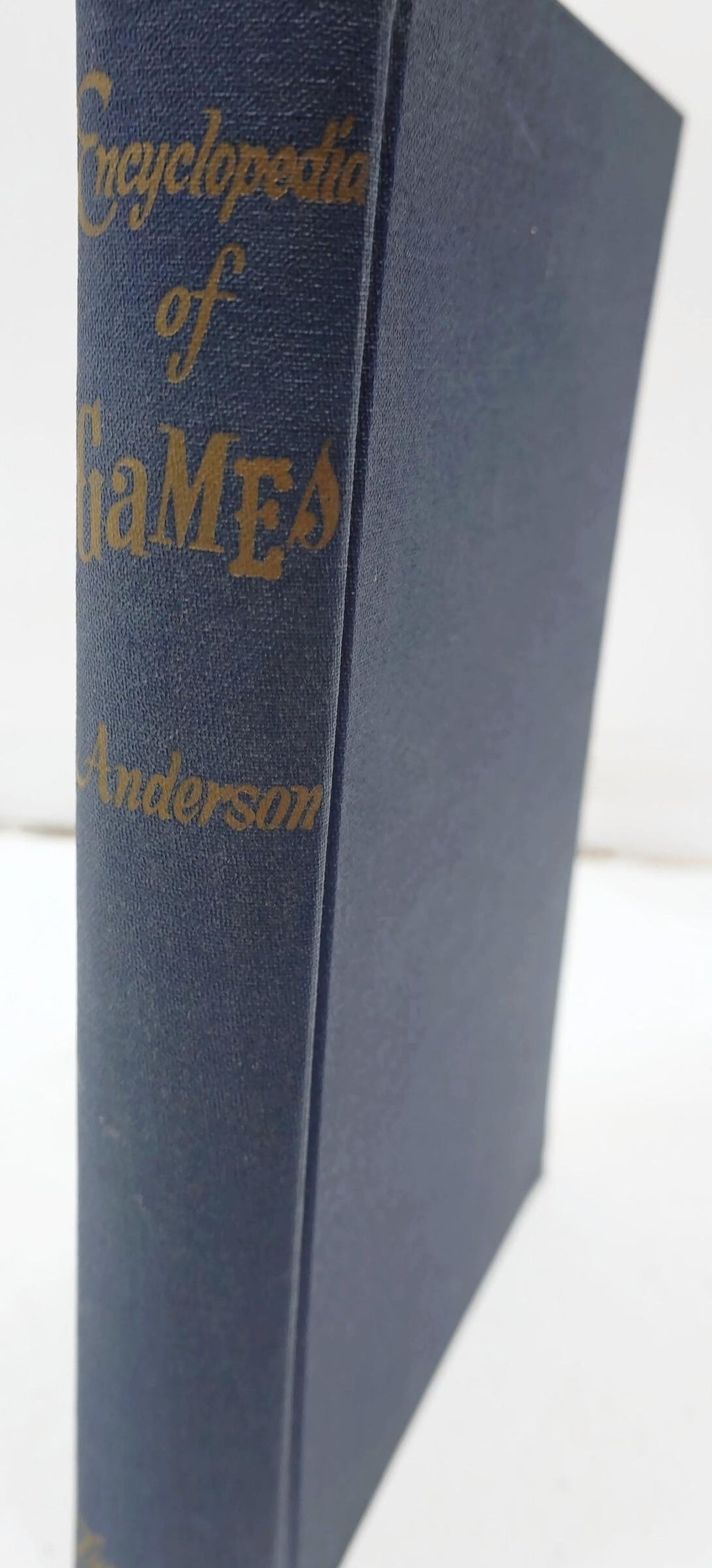 Encyclopedia of Games by Davis Anderson | Vintage Hardcover Game Reference Book
