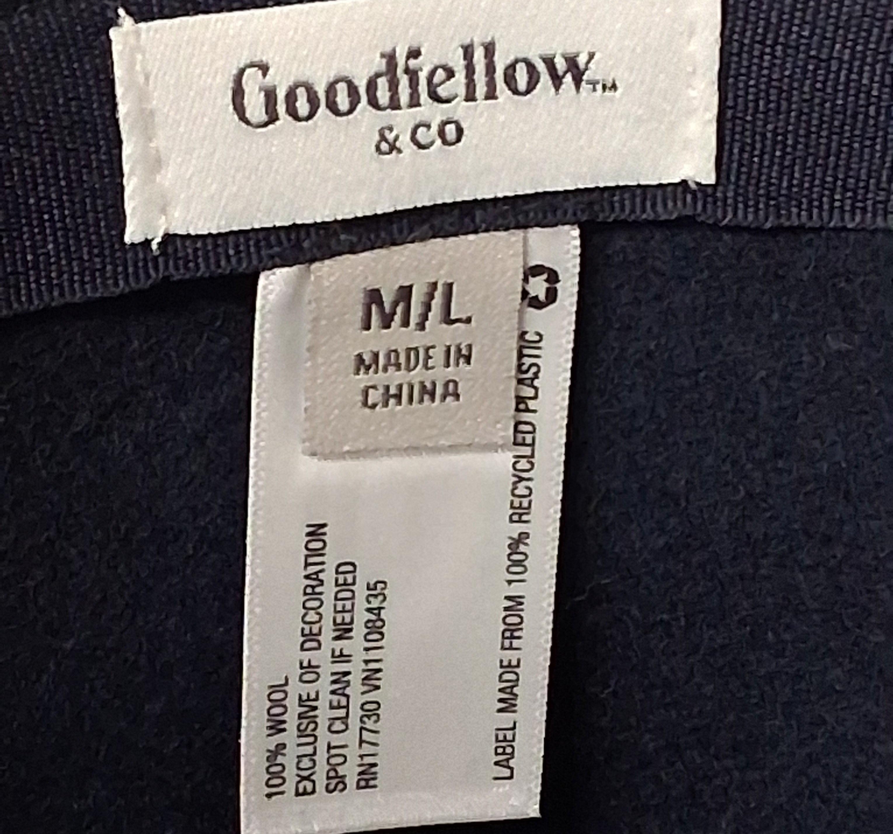 Goodfellow & Co Navy Wool Fedora Hat M/L
