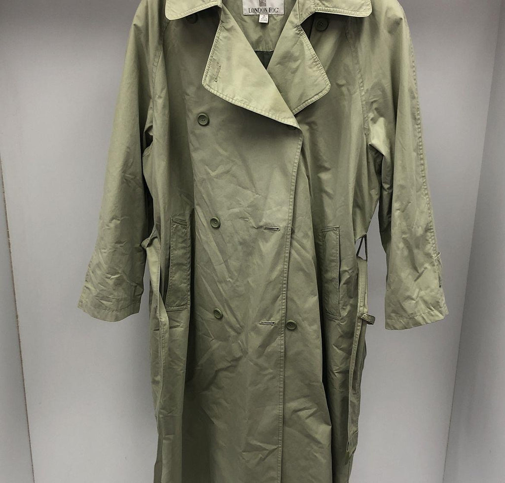 London Fog Women's Green Coat - Size 14 PET