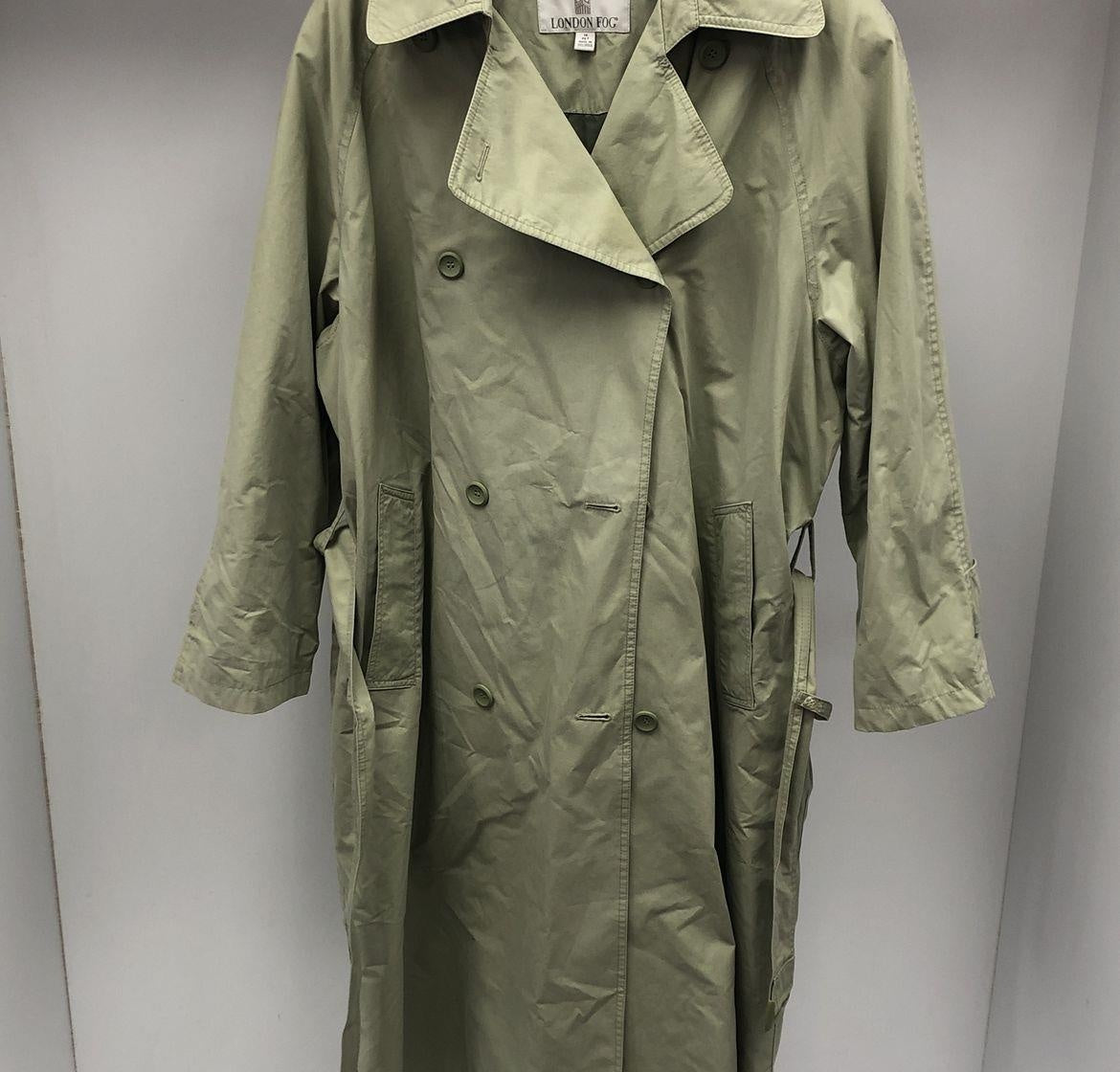 London Fog Women's Green Coat - Size 14 PET