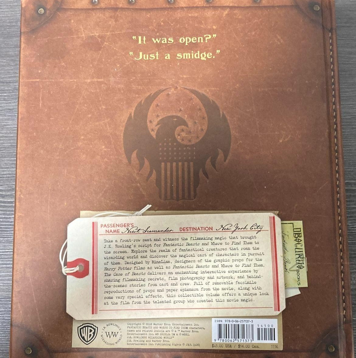 (SOLD) The Case of Beasts by Mark Salisbury | Designed by MinaLima | Fantastic Beasts Wizardry Archive Book 2016