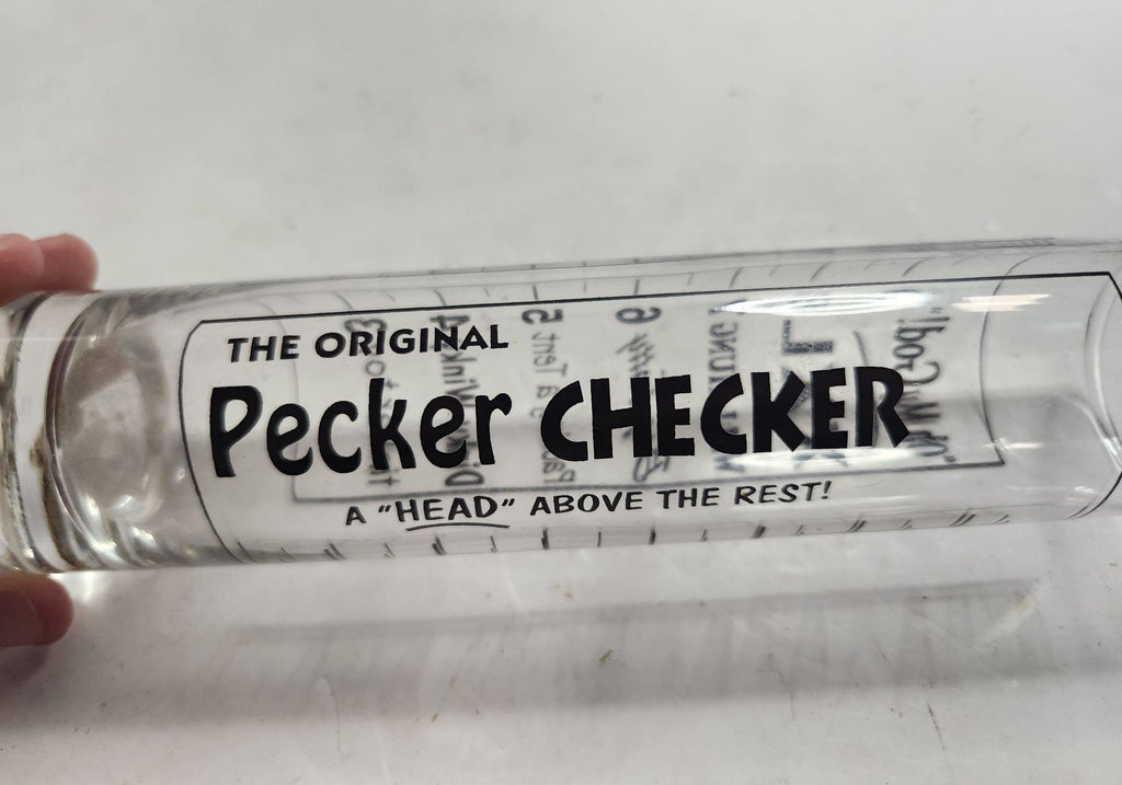 The Original Pecker Checker Adult Humor Novelty Shot Glass