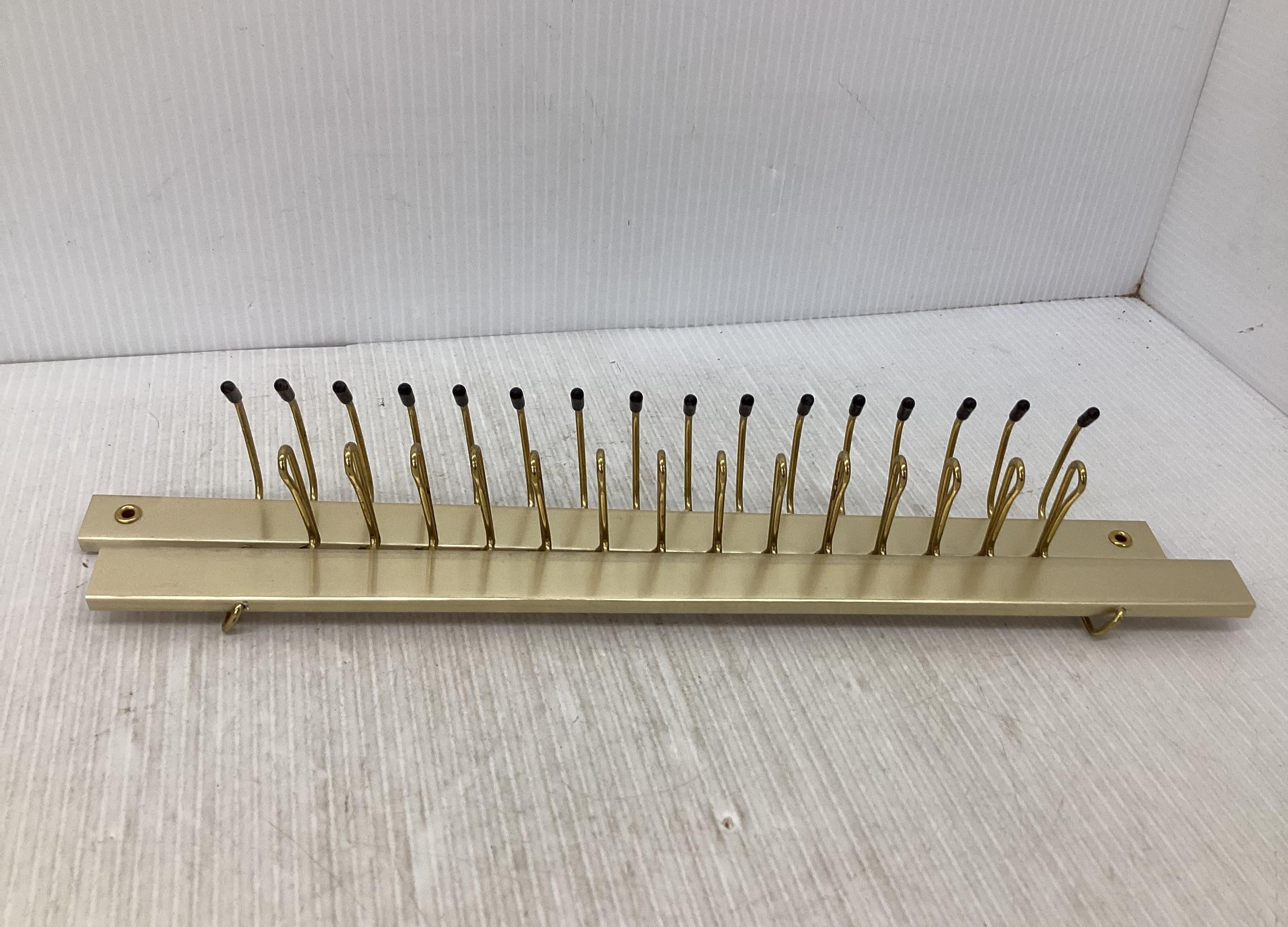 Vintage Swank Wall-Mount Tie Rack with Original Box