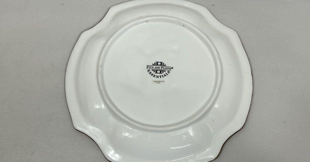 (SOLD) Fitz & Floyd Holiday Bells Canapé Plate Christmas Appetizer Dish in Original Box
