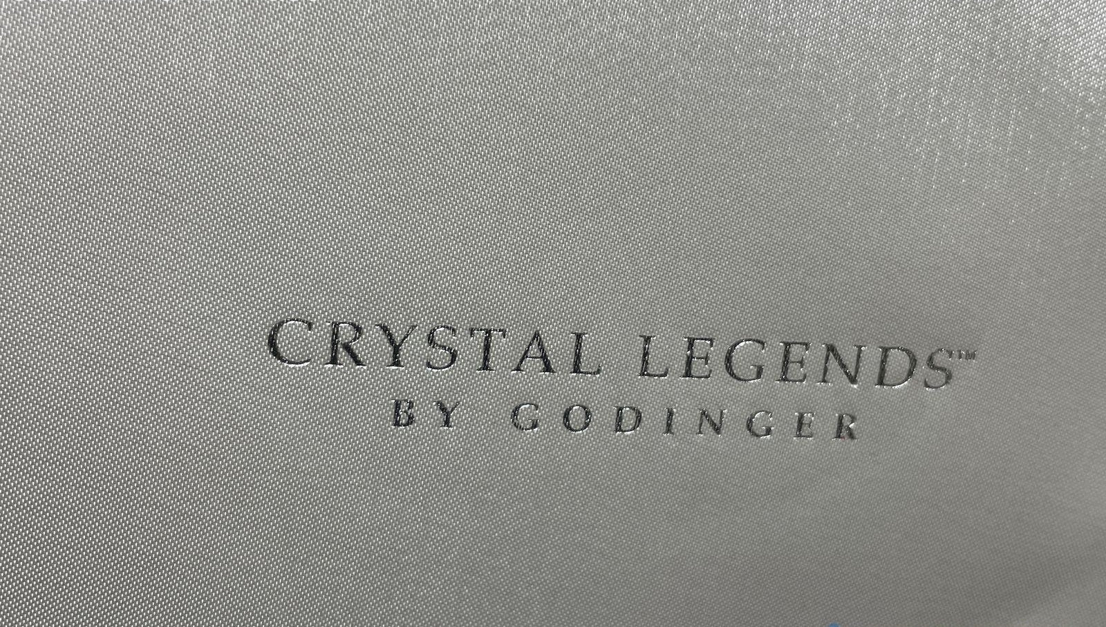 Godinger Crystal Legends Footed Compote with Silver Plated Ladle
