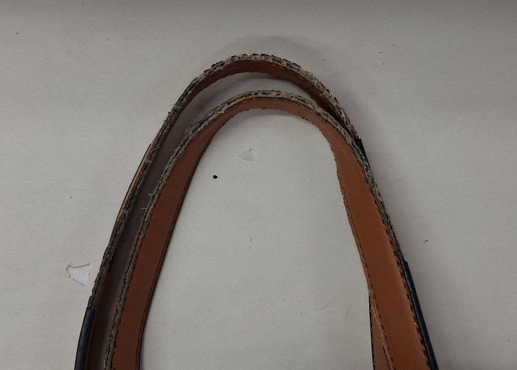 Montana West Black Faux Leather Tote Handbag with Brown Accents