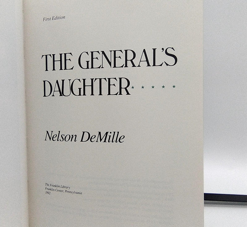 The General's Daughter by Nelson DeMille | Signed First Edition | Franklin Library 1992 Leather Bound