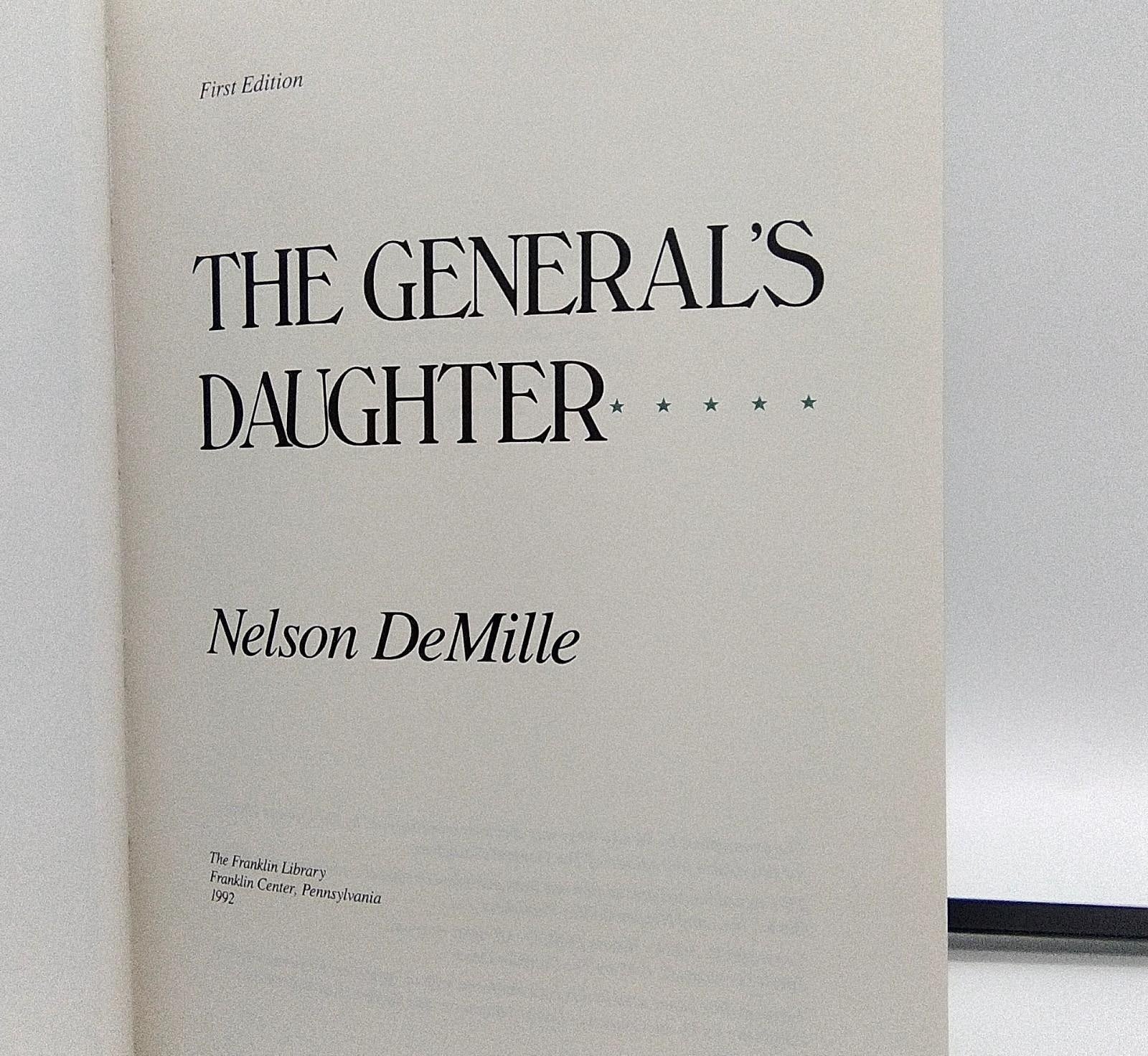 The General's Daughter by Nelson DeMille | Signed First Edition | Franklin Library 1992 Leather Bound