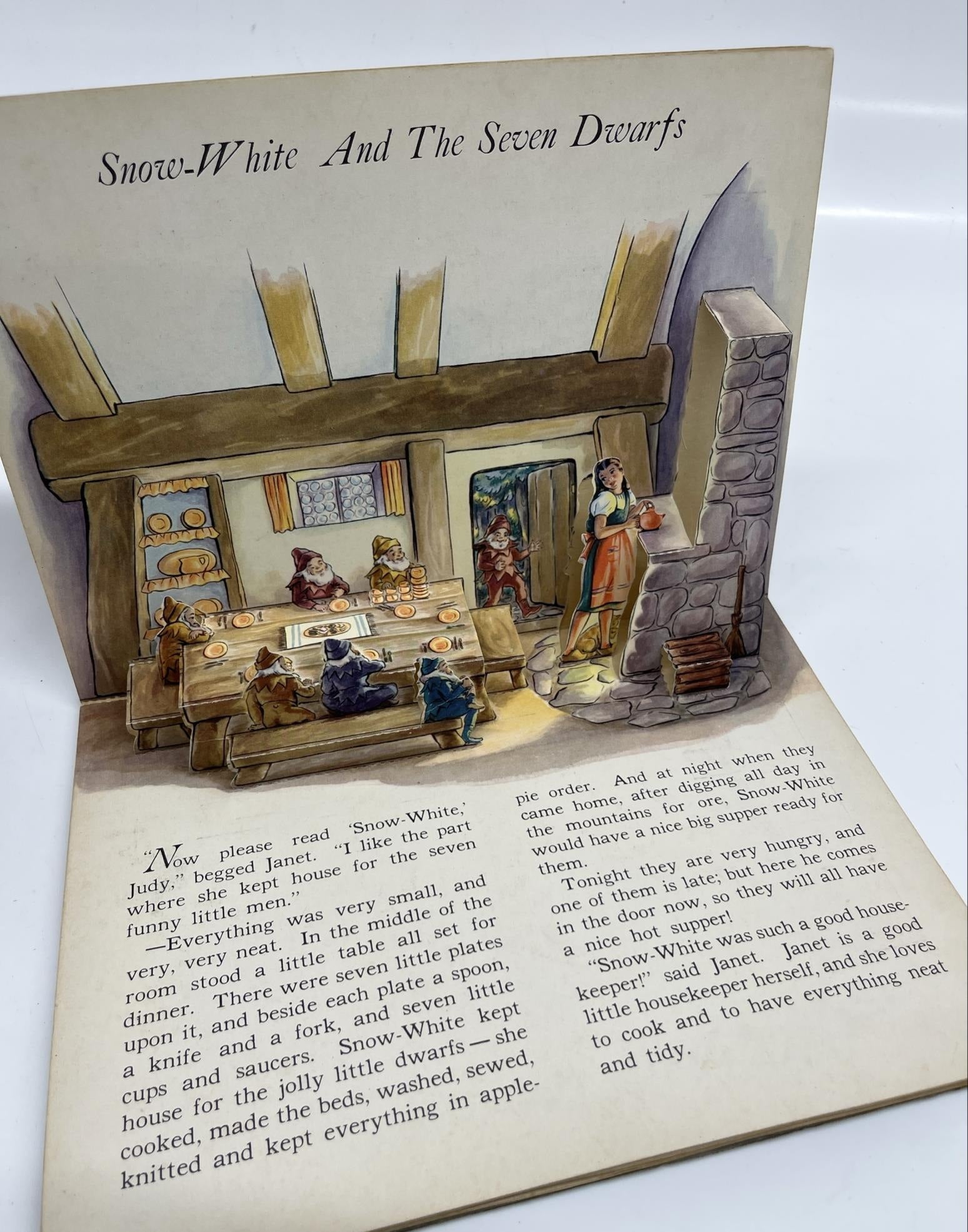 The Jolly Jump-Ups Favorite Nursery Stories McLoughlin Bros 1942 Pop-Up Book
