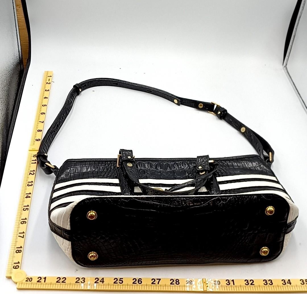 Brahmin Croc Embossed Satchel & Wristlet Set