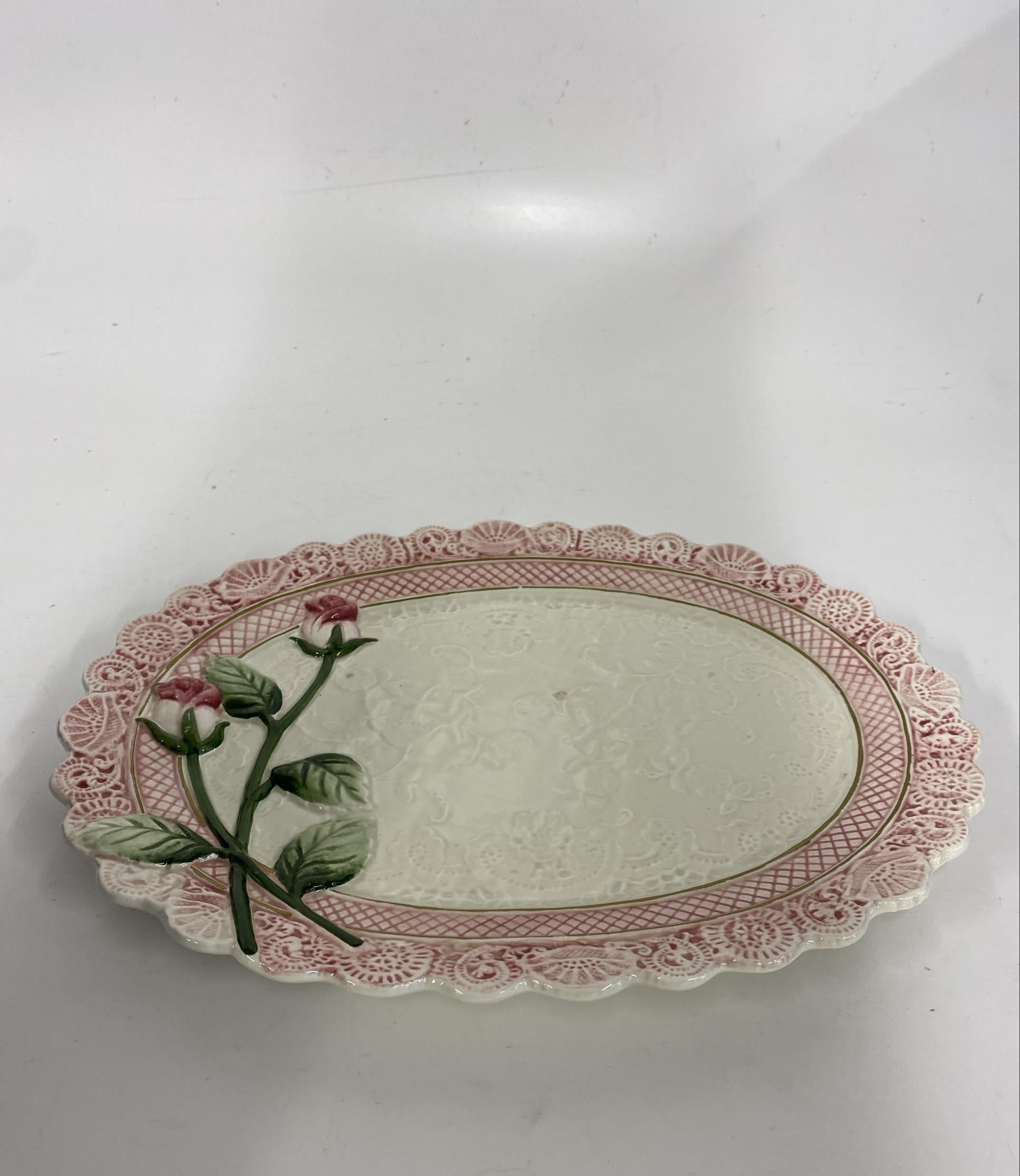Omnibus by Fitz and Floyd Oval Ceramic Plate 1994