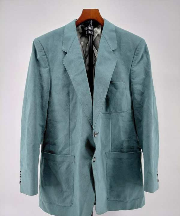 Milano Clothing Pierone's Men's Blazer Jacket, Blue-Green Polyester, Size 40