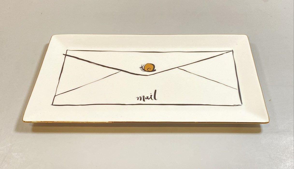 Kate Spade New York Daisy Place Snail Mail Tray 11" x 6"