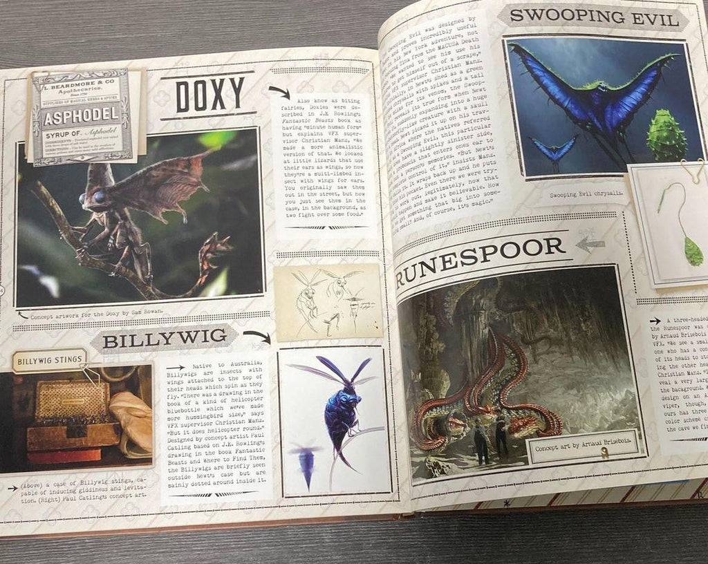 (SOLD) The Case of Beasts by Mark Salisbury | Designed by MinaLima | Fantastic Beasts Wizardry Archive Book 2016