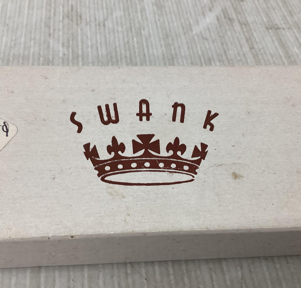 Vintage Swank Wall-Mount Tie Rack with Original Box