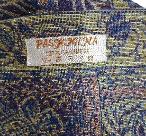 Women's Pashmina Multicolor Cashmere Peacock Feather Print Shawl 72 x 28