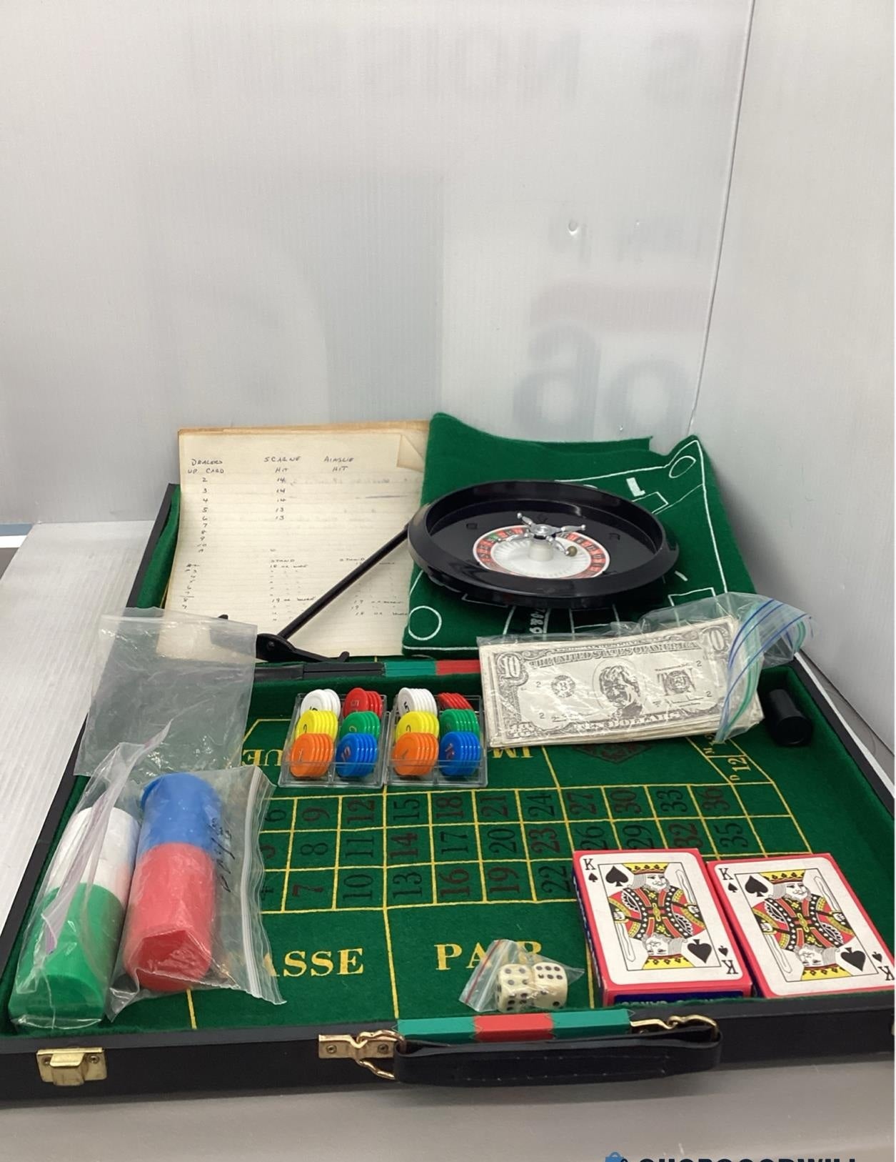 Casino Game Set with Case - Roulette, Craps, Baccarat