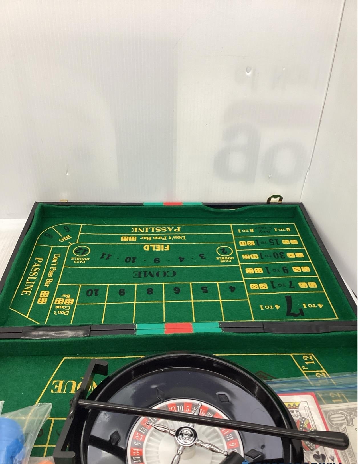 Casino Game Set with Case - Roulette, Craps, Baccarat
