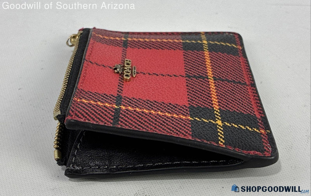 Coach Tartan Coin Purse