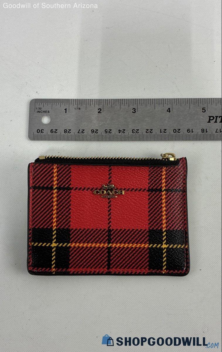 Coach Tartan Coin Purse