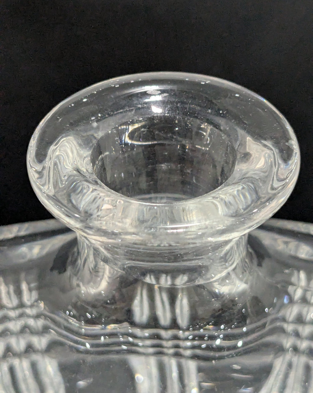 Vintage Fitz and Floyd Crystal Whiskey Decanter