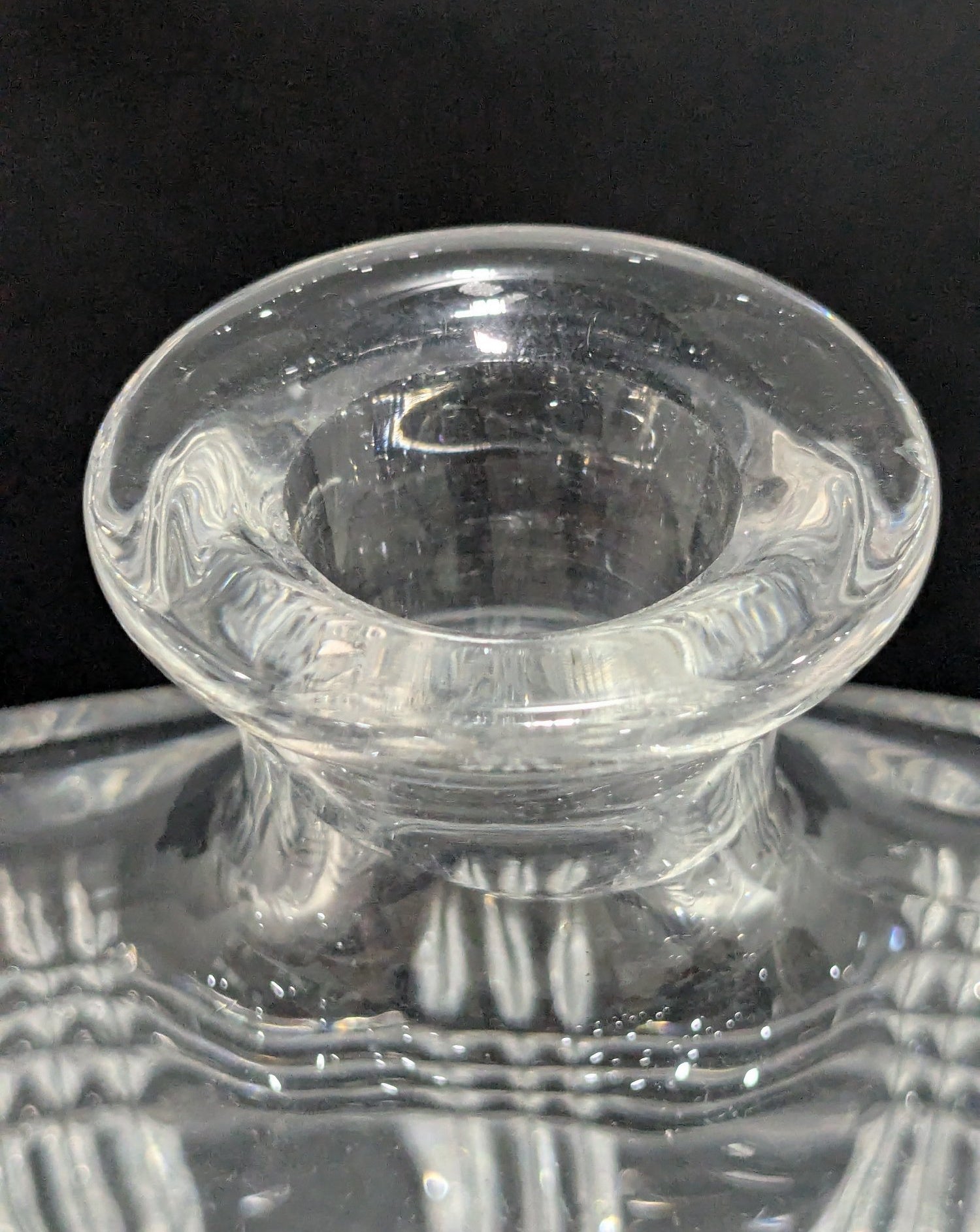 Vintage Fitz and Floyd Crystal Whiskey Decanter