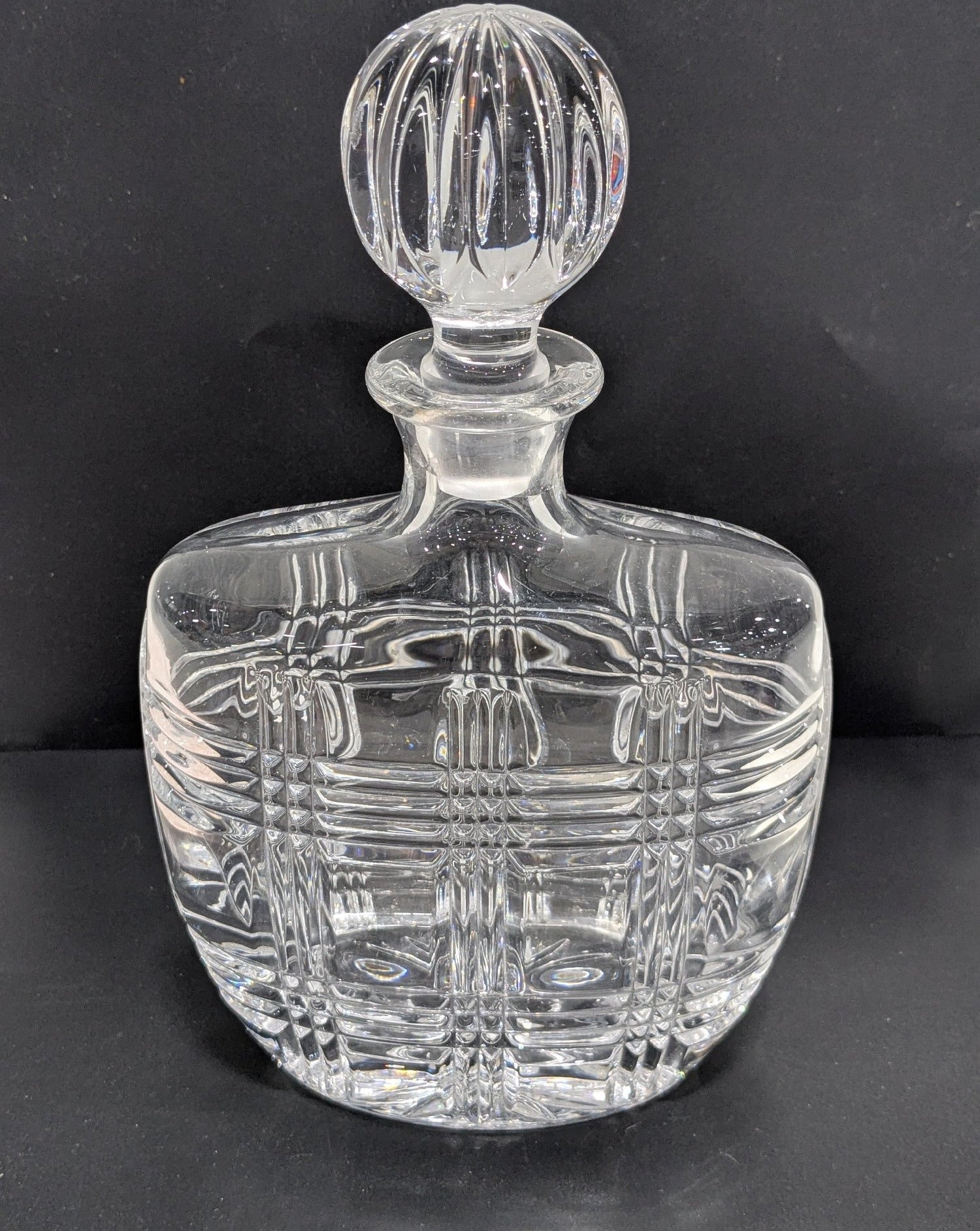 Vintage Fitz and Floyd Crystal Whiskey Decanter