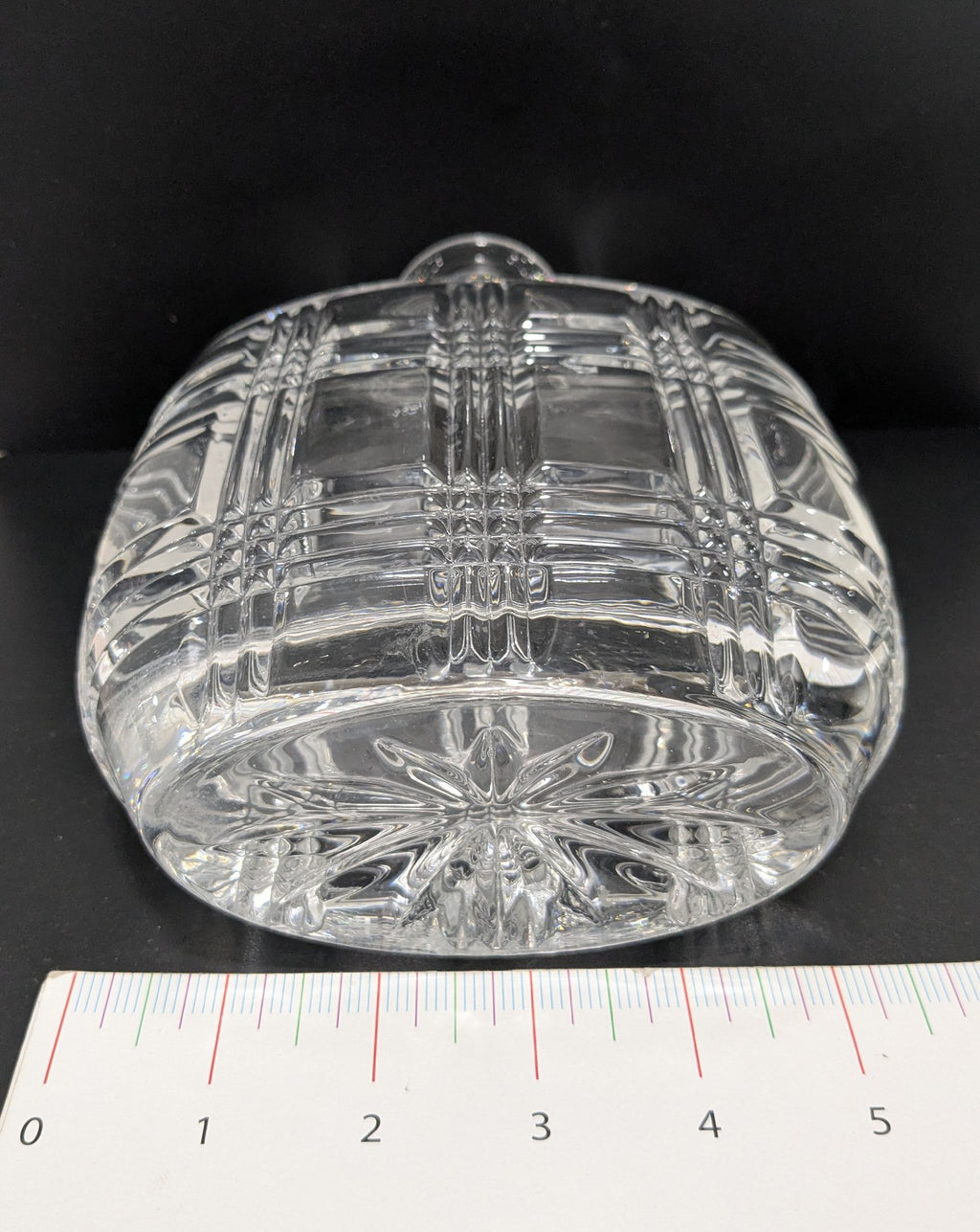 Vintage Fitz and Floyd Crystal Whiskey Decanter