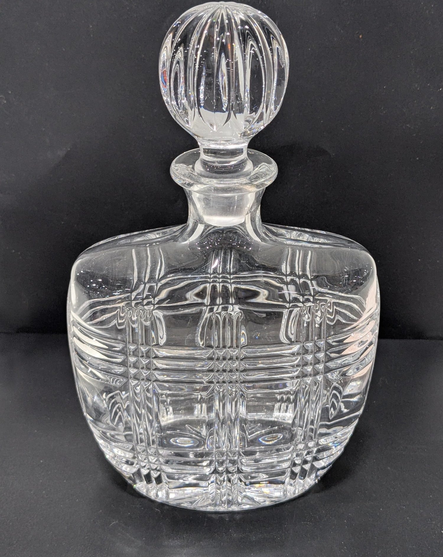 Vintage Fitz and Floyd Crystal Whiskey Decanter
