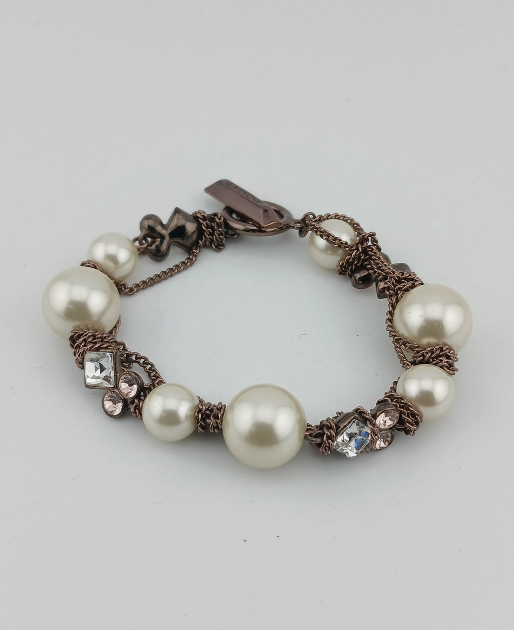 Givenchy Faux Pearl & Crystal Bracelet