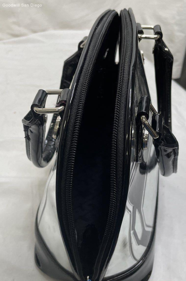 Loungefly Star Wars Darth Vader Patent Handbag, Black Silver Dome Satchel Purse