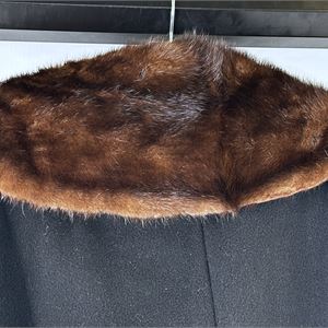 Vintage 1950s Mark IV 100% Cashmere Fur Coat, Size Small-Medium