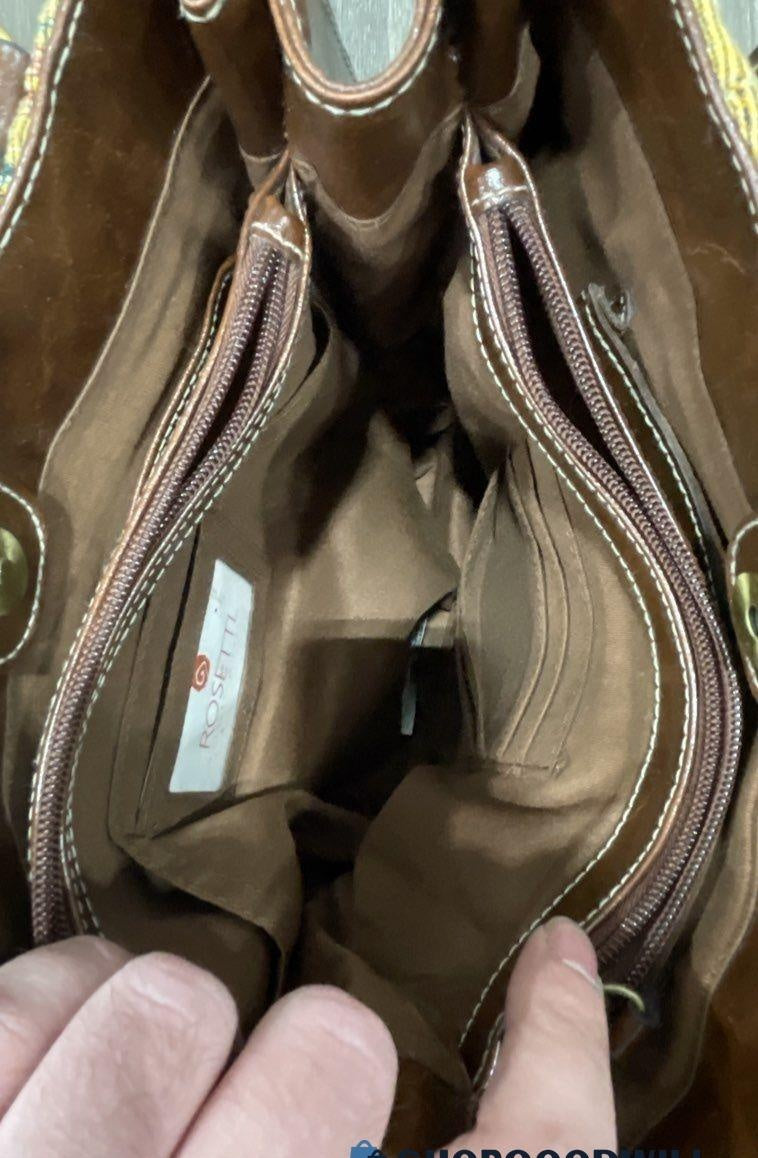 Rosetti Brown Floral Tote
