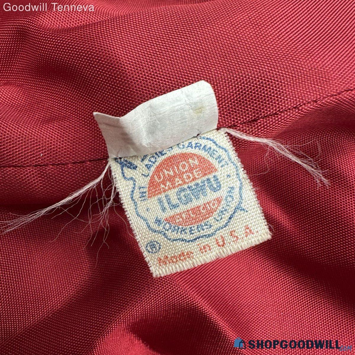 Vintage 80s New York Girl Herringbone Overcoat ILGWU Made in USA Size 12