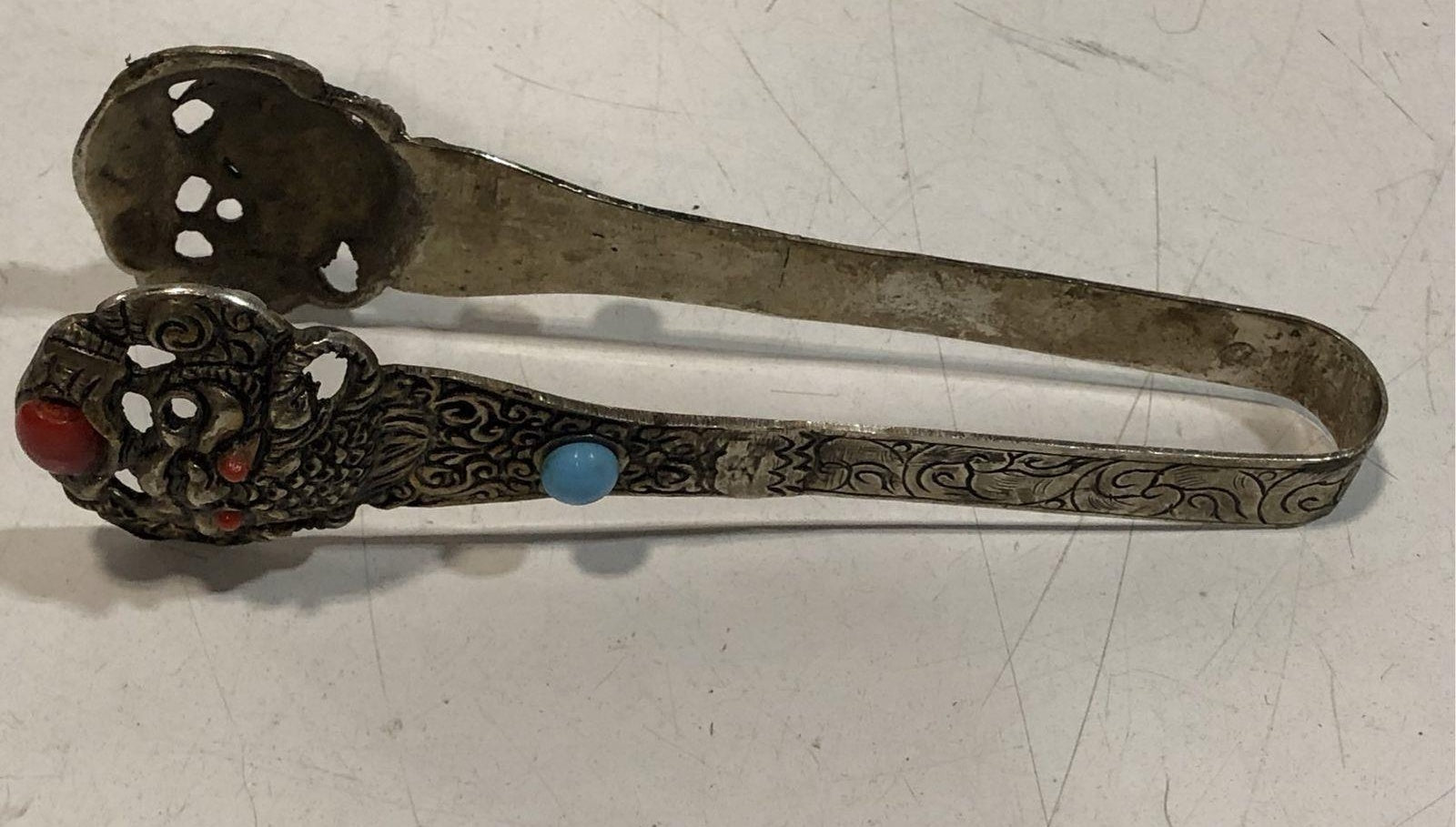 Unique Vintage Ice Sugar Tongs