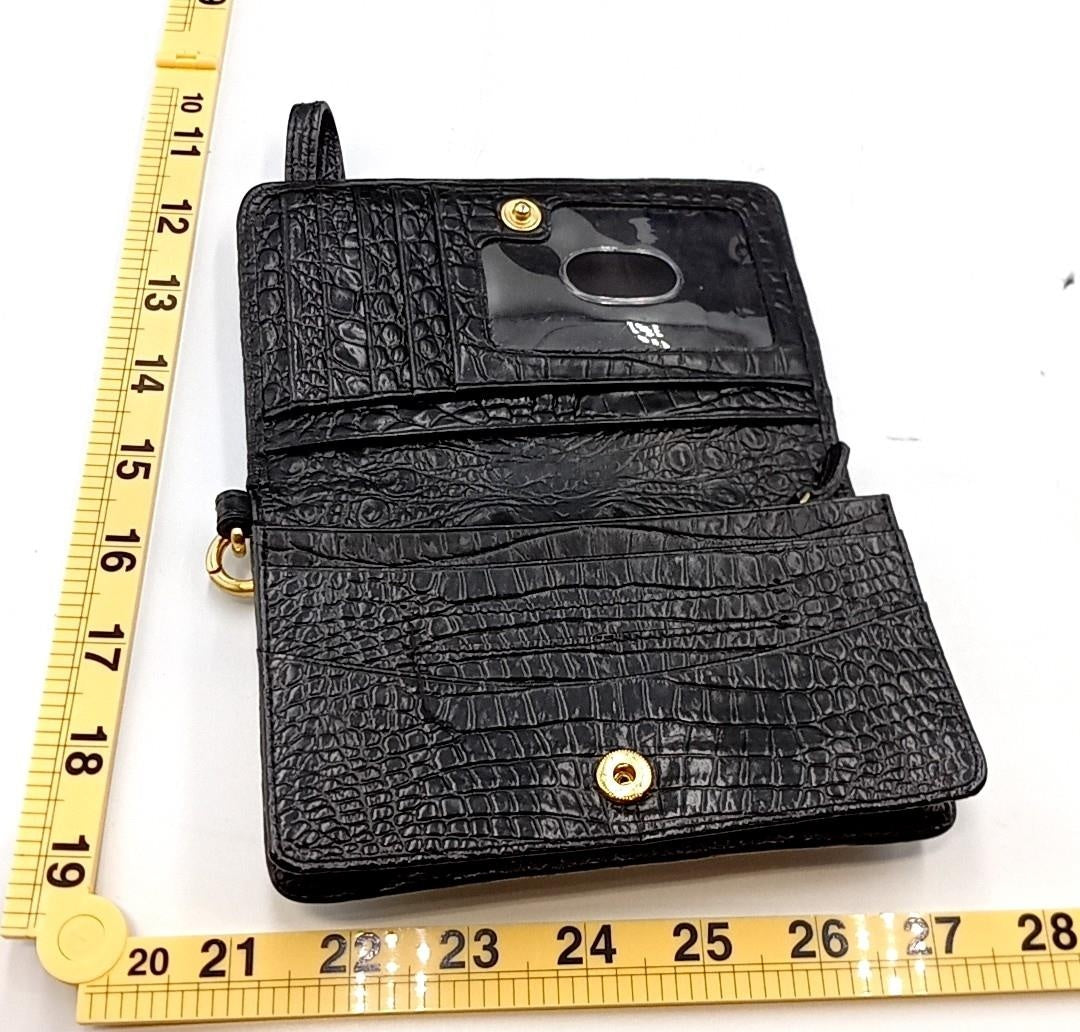 Brahmin Croc Embossed Satchel & Wristlet Set