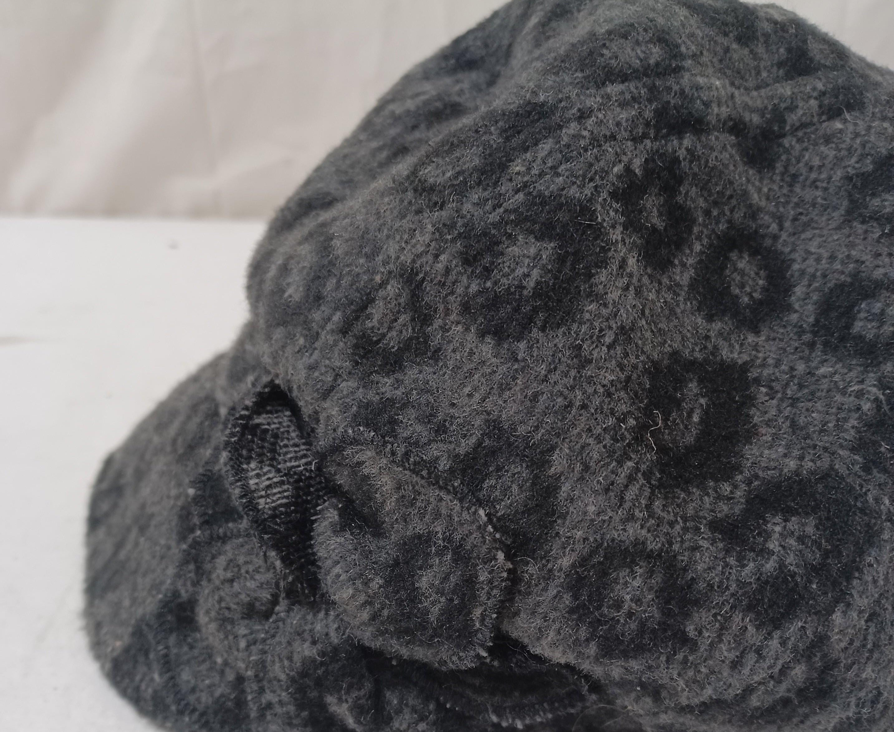 Women’s Gray Leopard Print Newsboy Cap | Soft Cabbie Winter Hat