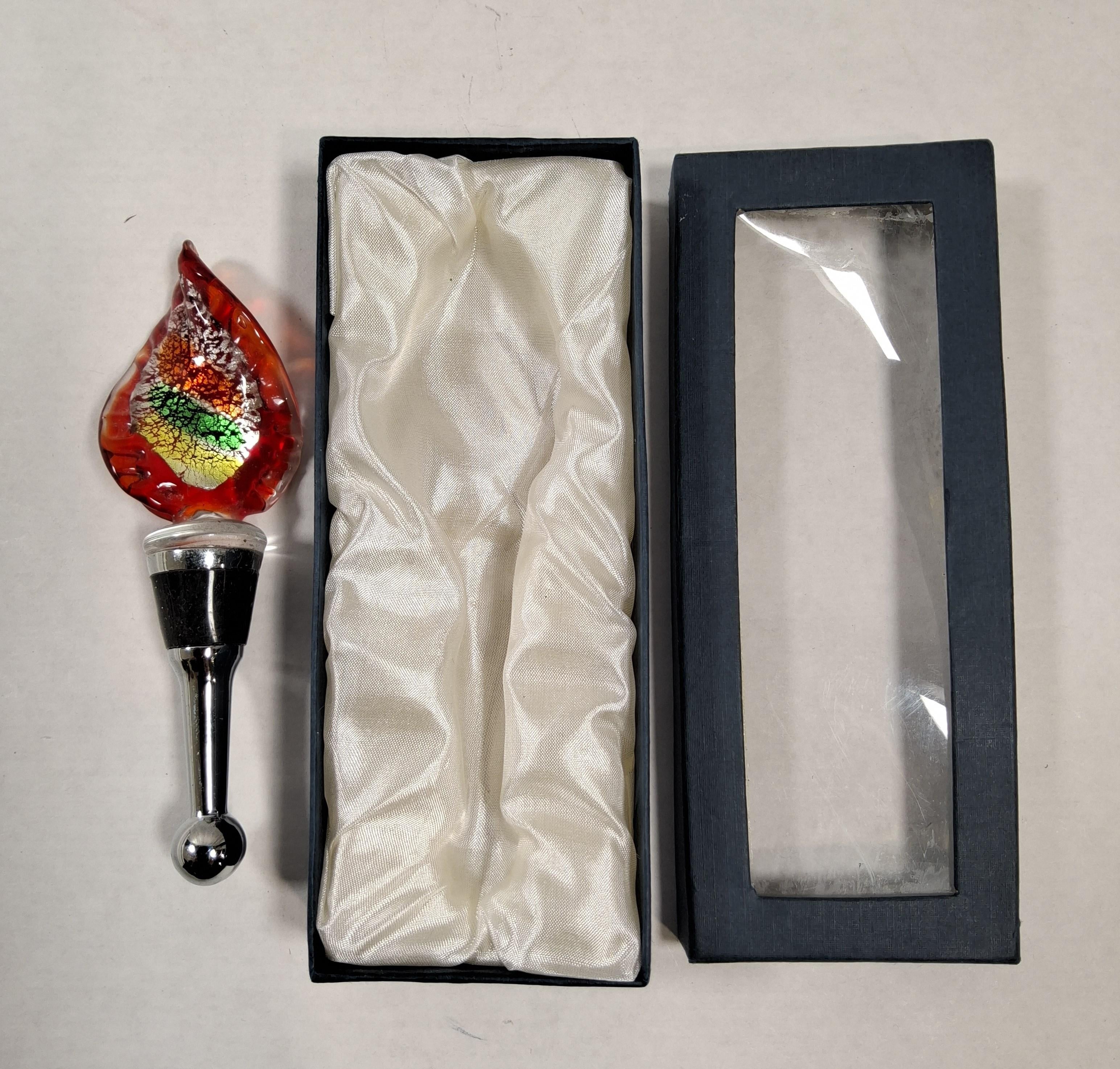 Artistic Creations Handmade Art Glass Wine Bottle Stopper, 5.25 Inches