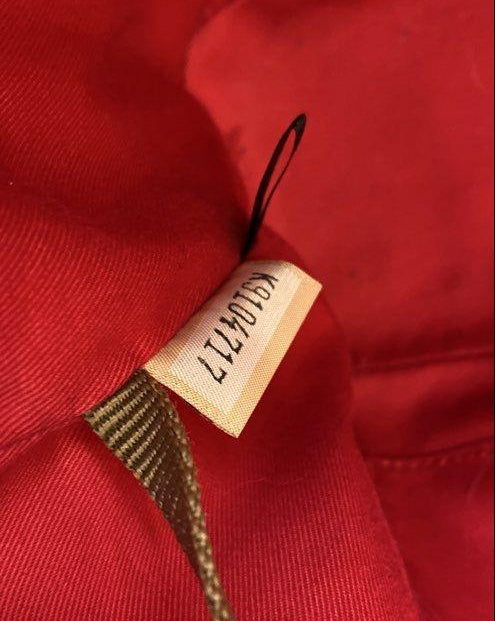 Dooney & Bourke Red/Black Coated Canvas Tote/Shoulder Bag Handbag/Purse