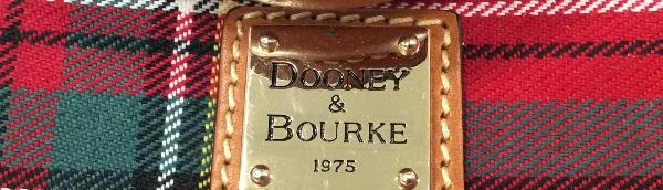 Dooney & Bourke Red Tartan Plaid Zip-Zip Satchel Bag