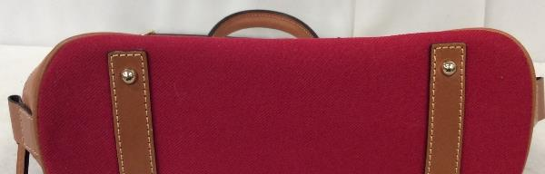 Dooney & Bourke Red Tartan Plaid Zip-Zip Satchel Bag