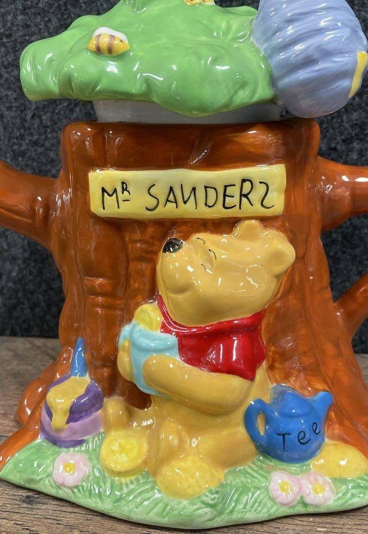 Disney Winnie the Pooh Houston Harvest Ceramic Mr. Sanders Tree House Teapot