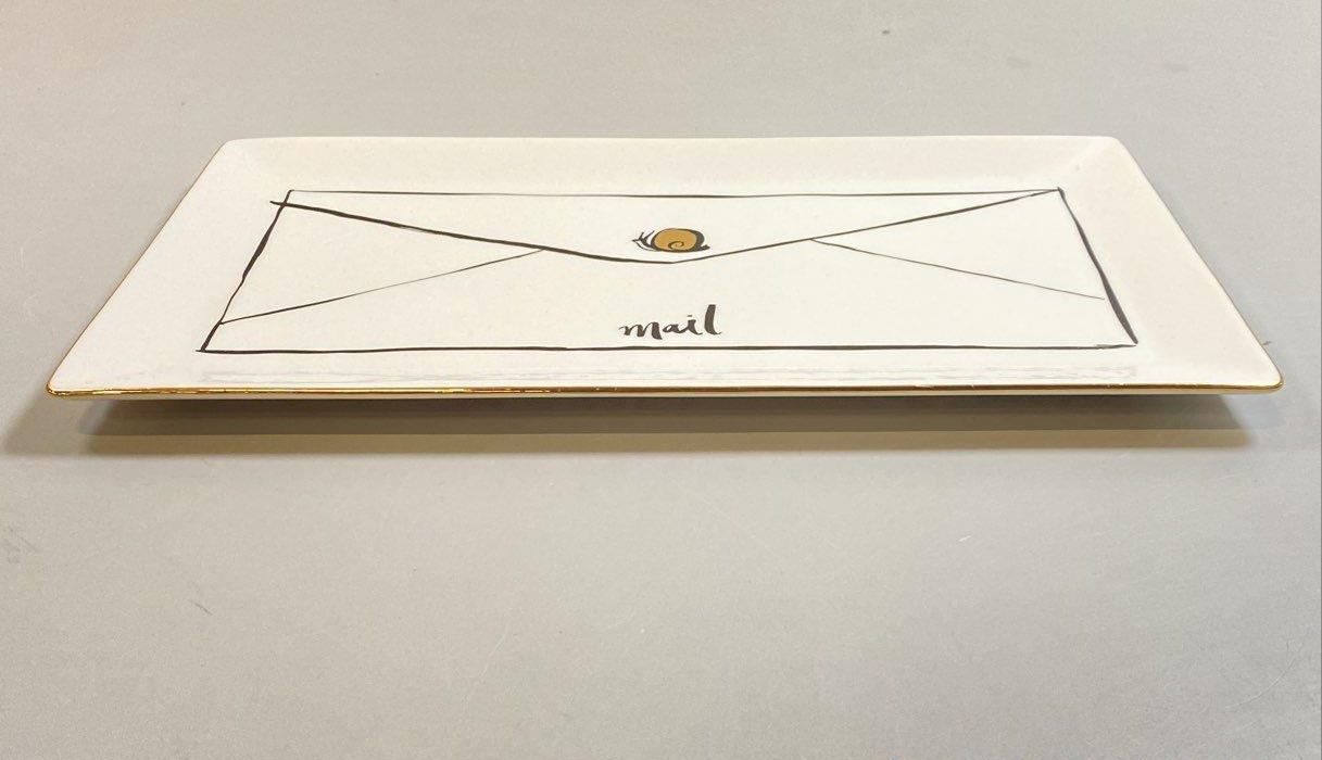 Kate Spade New York Daisy Place Snail Mail Tray 11" x 6"