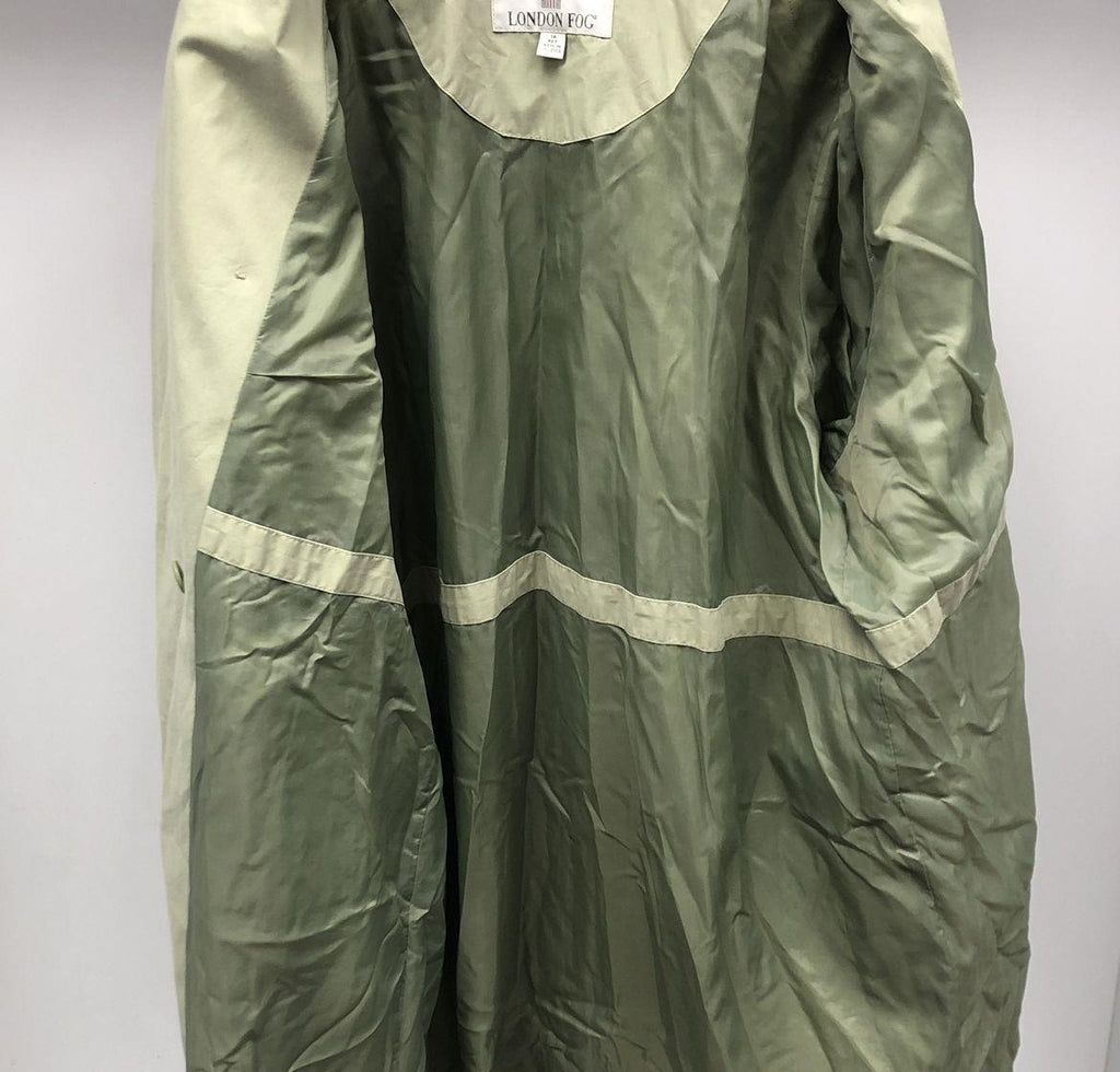 London Fog Women's Green Coat - Size 14 PET