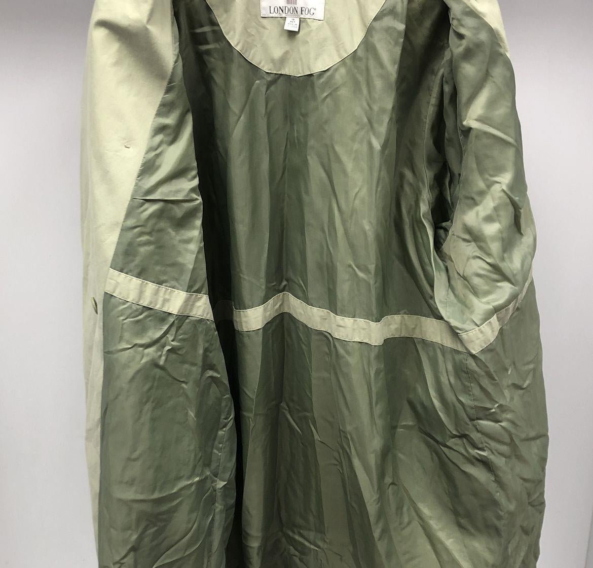 London Fog Women's Green Coat - Size 14 PET