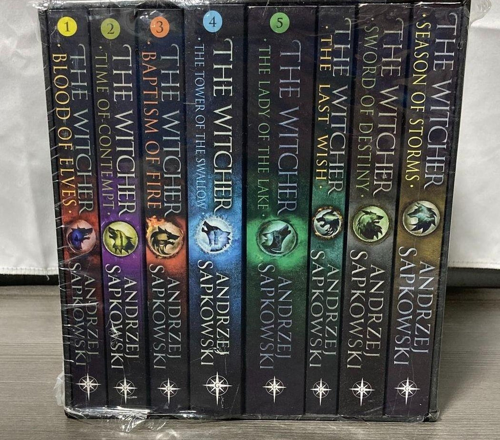 Sealed The Complete Witcher Series Boxed Set by Andrzej Sapkowski – 8 Book Fantasy Collection
