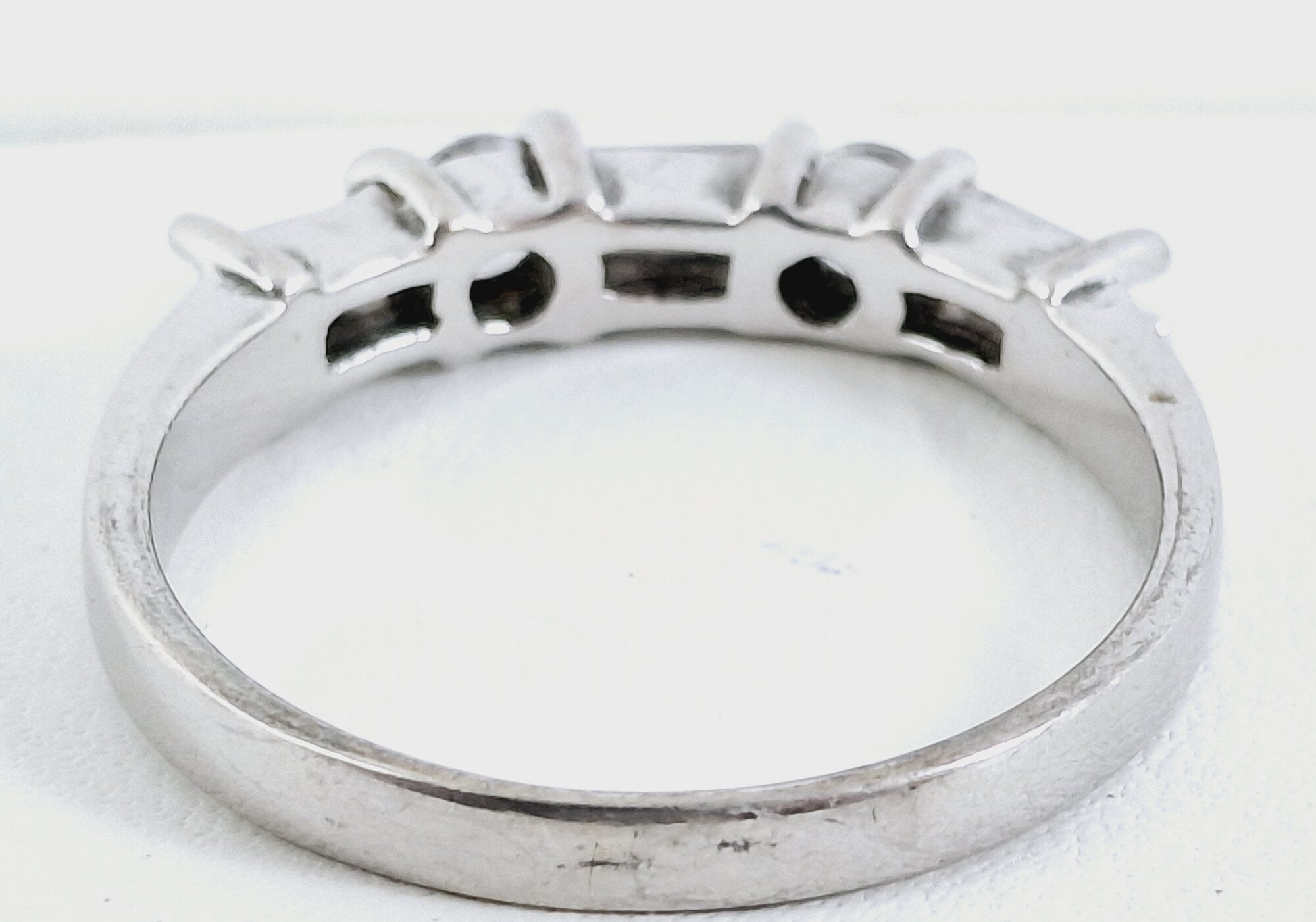 925 Silver CZ Bridge Style Ring Size 6.5